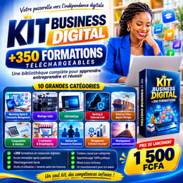 🚀 KIT BUSINESS DIGITAL  +350 FORMATIONS TELECHARGEABLES