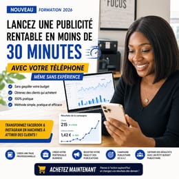 CREER SA PAGE PROFESSIONNELLE ET LANCER UNE PUBLICITE RENTABLE EN MOINS DE 30MN AVEC SON TELEPHONE