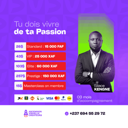 Ascension Visuelle Créateurs : 3 mois pour transformer ton talent en cash