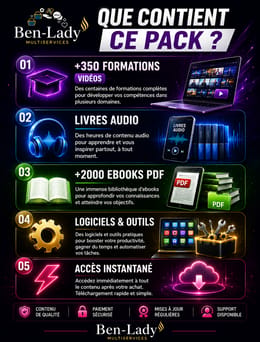 PACK DE 350 FORMATIONS : Maîtrisez Vos Compétences Rapidement