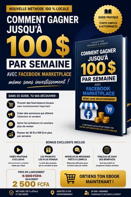 Comment gagner jusqu'a 100$ par semaine avec facebook marketplace
