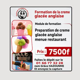 Formation Crème Glacée Anglaise