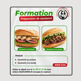 Formation Préparation de Sandwich