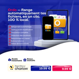 Ordo — Range automatiquement tes fichiers, en un clic (100 % local)