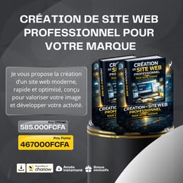 Création de site web professionnel pour votre marque