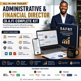 💼 ADMINISTRATIVE & FINANCIAL DIRECTOR'S TOOLKIT (A.F.D.)