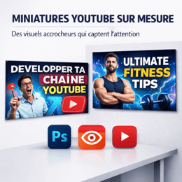 Miniatures YouTube & Réseaux Sociaux Ultra-Click (CTR élevé)