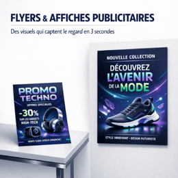 Création de Flyers & Affiches Publicitaires Professionnels