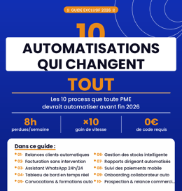 10 tâches qui volent 10h/semaine à votre entreprise - et comment les automatiser