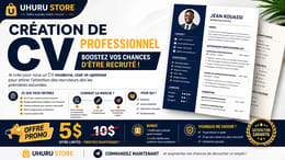 CRÉATION DE CV PROFESSIONNEL – BOOSTEZ VOS CHANCES D’ÊTRE RECRUTÉ !