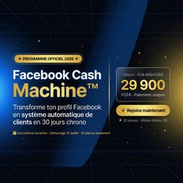 Faites de Facebook une véritable machine à cash – Commencez dès maintenant !