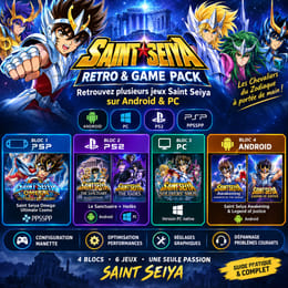 Saint Seiya Retro & games Pack : Plusieurs Jeux Saint seiya sur Android & PC