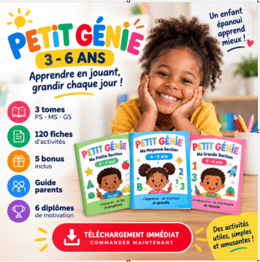 🌟 PETIT GÉNIE 3–6 ANS — LE GRAND PACK ÉDUCATIF DE 571 PAGES