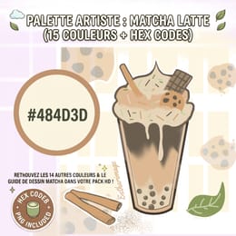 ✨[MINI-PACK] Palette Matcha Latte | 15 Couleurs Gourmande & Nature🍯🪵