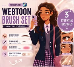 ✨Essential Webtoon Brushes for IbisPaint X | FR + EN Guide Included💜✨