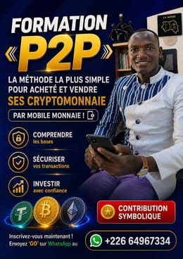 FORMATION P2P : ACHAT ET REVENTE DES CRYPTO MONNAIE PAR MOBILE MONNAIE.