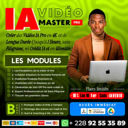 IA Vidéo Business Pro : Crée des avatars IA, publicités et UGC Pro avec l'IA à partir de Zéro