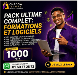 MÉGA RESSOURCES _ +500 FORMATIONS ET LOGICIELS AVEC DROIT DE REVENTE.