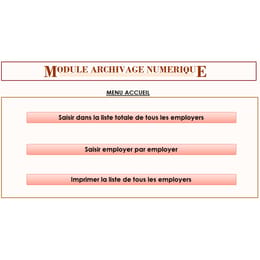 Module d'archivage numérique