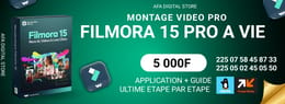 FILMORA 15 PRO A VIE
