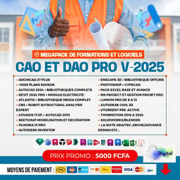 Super Pack CAO/DAO – BTP & Immobilier ( Logiciels & Formations)