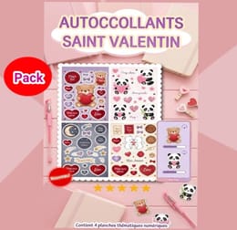Pack Autocollants Amour