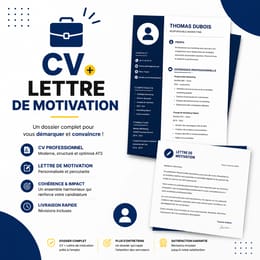 CV Professionnel et Lettre de Motivation