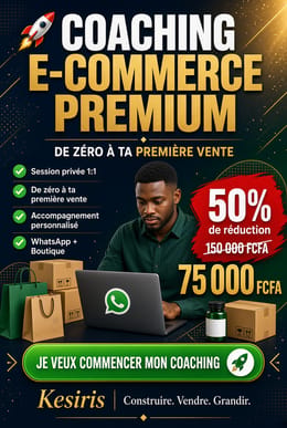 Coaching Ultra VIP : De Zéro à ton Premier Encaissement E-commerce