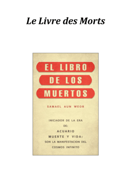 Le livre des morts