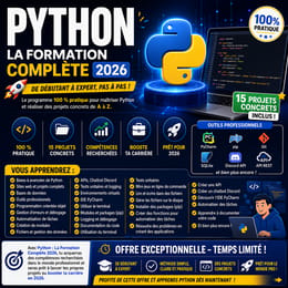 Devenez expert Python en 2026 avec 15 Projets concrets