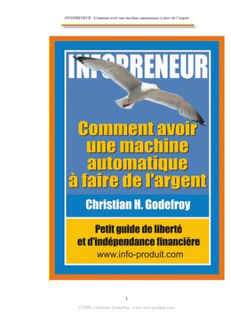 E.Book Devenir Infopreneur et gagner jusqu'à 10.000 euros/mois