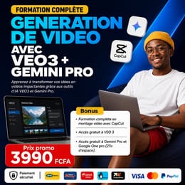 Formation Génération de vidéo avec VEO3 + GEMINI PRO