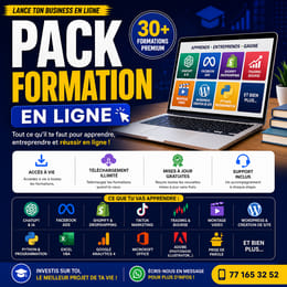 Pack Formation tutorielle en ligne