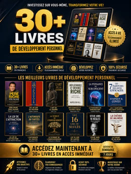 "30 livres que les millionnaires lisent. Toi tu peux les avoir ce soir