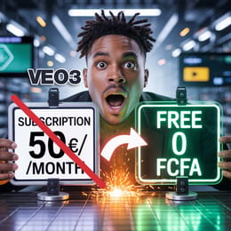 Comment faire des vidéos CINÉMA avec Veo3 sans dépenser 1 FCFA (Afrique & Monde)