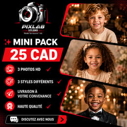 ✨  PACK 3 PHOTOS— 25 CAD