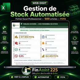 Gestion de Stock Automatisée — Fichier Excel Professionnel pour TPE/PME