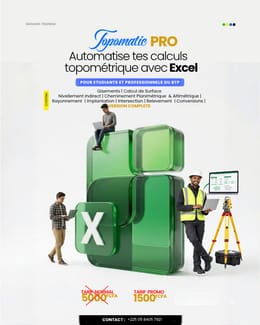 TOPOMATIC PRO: Automatise tes calculs topométrique avec Excel