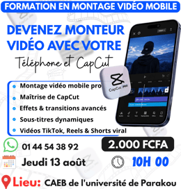 🎬 FORMATION MONTAGE VIDÉO MOBILE — Devenez monteur avec votre téléphone