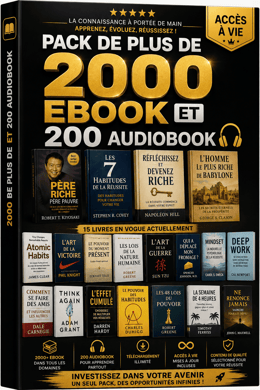 PACK FE PLUS 2000LIVRES 📚 PDF ET 200 LIVRES 📚 AUDIO