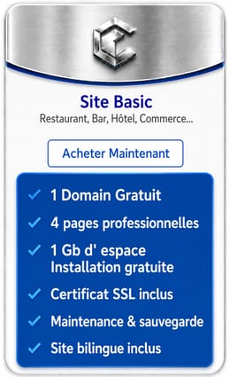 Creation et Hébergement d' un Site Basic/ 1 An