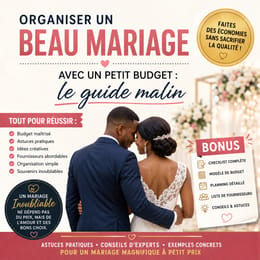 Organiser un beau mariage avec un petit budget : le guide malin"