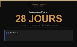 Maîtrisez l'IA en 28 Jours & Obtenez votre Certification