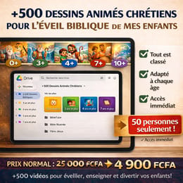 +500 DESSINS ANIMÉS CHRÉTIENS POUR L'ÉVEIL BIBLIQUE DE MES ENFANTS