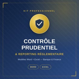 KIT CONTROLE PRUDENTIEL REPORTING REGLEMENTAIRE: Modèles Word + Excel
