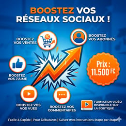 Boostage vente et abonnés