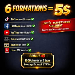 Pack 6 formations complètes