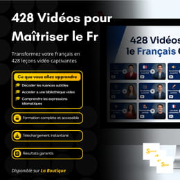 428 Vidéos pour Maîtriser le Français Comme un Natif