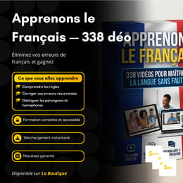 Apprenons le Français — 338 Vidéos pour Maîtriser la Langue Sans Fautes