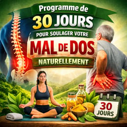 Programme de 30 jours pour soulager naturellement le Mal de dos sans médicaments